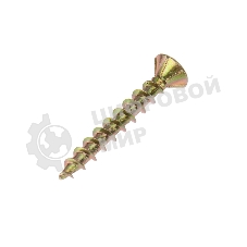 Саморез оконный Kranz острый, 4.1х30, желтый цинк, упаковка поставщика (10 000 шт.)