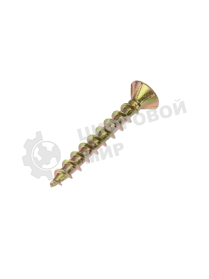 Саморез оконный Kranz острый, 4.1х30, желтый цинк, упаковка поставщика (10 000 шт.)