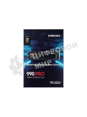 Накопитель SSD Samsung 990 PRO, 1000Gb, PCIe 4.0 x4, M.2 2280, NVMe, R/W 7450/6900