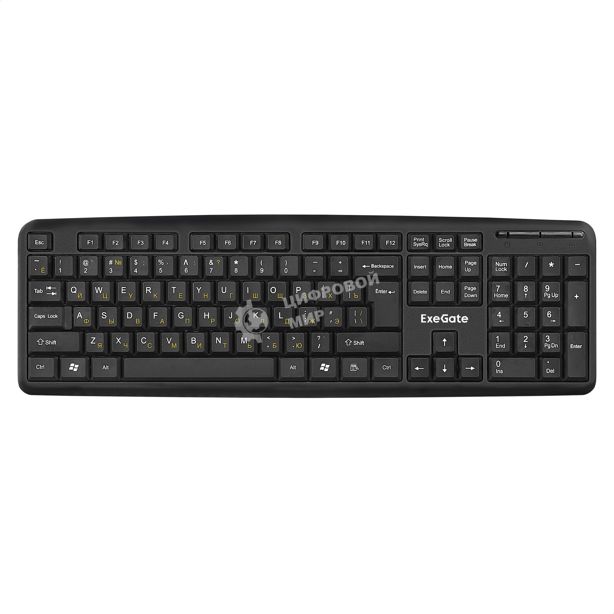 Клавиатура проводная ExeGate LY-331S (EX293971RUS), USB, черный