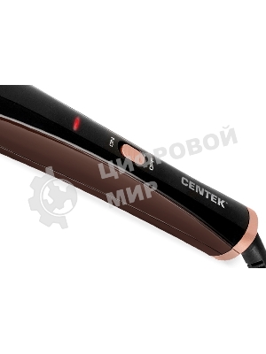 Щипцы для завивки волос Centek CT-2092 черный/коричневый, 9 мм, 200 °C, 1 режим