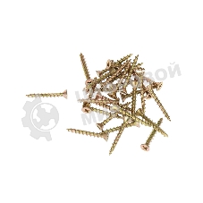 Саморез оконный Kranz острый, 4.1х30, желтый цинк, упаковка поставщика (10 000 шт.)