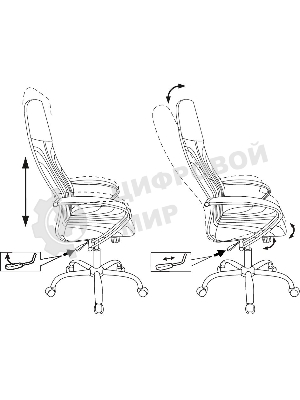 Кресло Бюрократ CH-610SL черный, экокожа