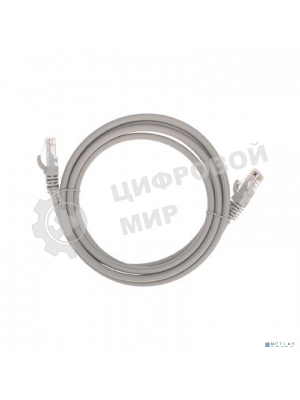 Патч-корд U/UTP Rexant cat.6, RJ45-RJ45, неэкранированный, 26AWG, LSZH, серый, 2 м