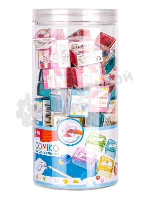 Точилка для карандашей ручная Deli EH034 Comico, 1 отверстие, пластик, ассорти