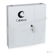Бокс оптический Cabeus, портов: 16, SC (LC duplex), 16 хОВ, серый, (FO-WL-16SC-K)