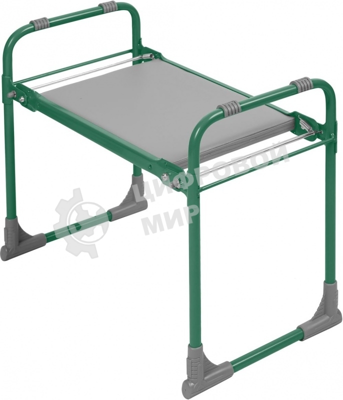 Скамейка садовая с мягким сиденьем НИКА СКМ (СКМ/З зеленый)