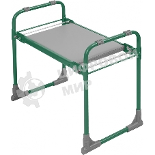 Скамейка садовая с мягким сиденьем НИКА СКМ (СКМ/З зеленый)