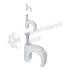 Скоба креп. круглая R9 (уп. 100 шт) ИЭК USK11-09-100