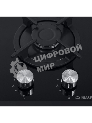 Газовая варочная панель Maunfeld EGHG.32.1CB/G, 2 конфорки, закаленное стекло, черный