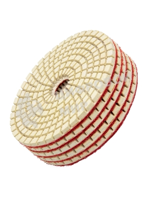 Алмазный гибкий шлифовальный круг Matrix, 100 мм, P 100, мокрое шлифование, 5 шт.