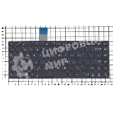 Клавиатура для ноутбука Asus K46 K46C черная