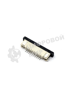 Разъем FPC Half Coverage Bottom Contact 0.8K-BX-10PWB 10 pin высота 2мм шаг 0,8мм