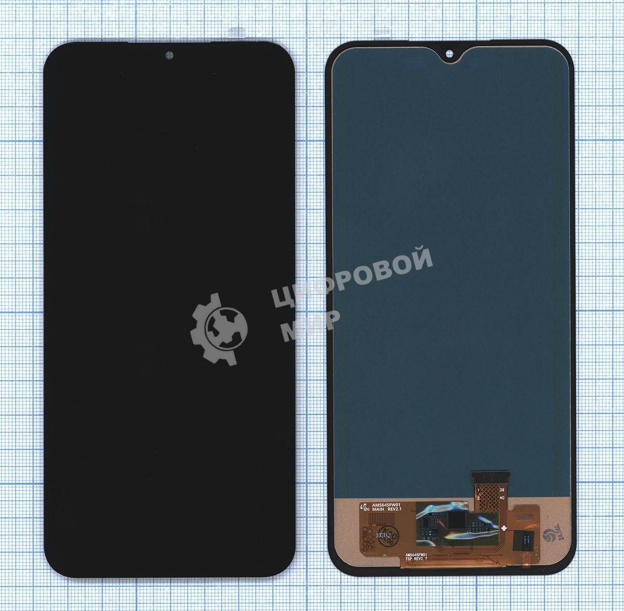 Дисплей (модуль) для Samsung Galaxy A15 SM-A155F в сборе с тачскрином черный