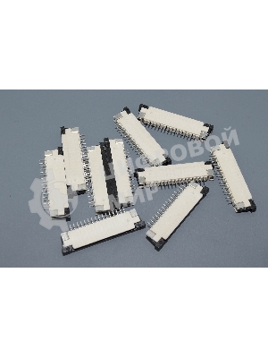 Разъем FPC Half Coverage Bottom Contact 1.0K-BX-16PWB 16 pin высота 2мм шаг 1мм 10 шт
