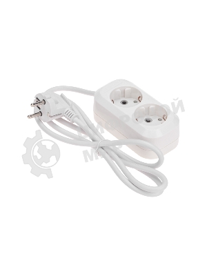Удлинитель PROconnect 2 гнезда, 1,5 м, 3х0,75 мм², с/з, белый