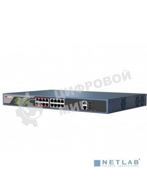 Коммутатор HIKVISION DS-3E0318P-E/M(B), 16 PoE-портов