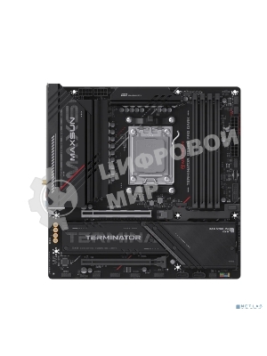 Материнская плата MAXSUN MS-Terminator B850M PRO DARK WIFI (Socket AM5, mATX, 4*DDR5(192Gb), DP/HDMI, 2*SATA3, 3*M.2, 1*PCIEx16/1*PCIEx4, 1* Type-C, 4*USB 2.0, 4*USB 3.2, LAN 1*2.5G, SPDIF, WiFi 6E, RTL)