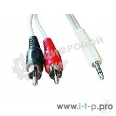 Кабель аудио Gembird Jack3.5/2xRCA, 5.0м