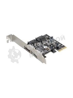 Контроллер ExeGate EXE-501 PCI-E 2.0, SATA3 6Gb/s, 2 int+2 ext (OEM)