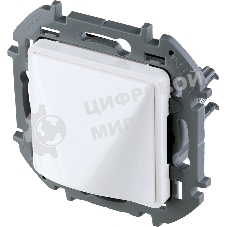 Вывод кабеля с зажимом для крепления Inspiria белый