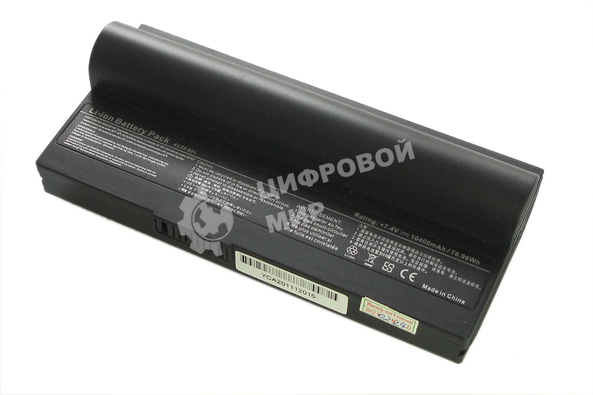 Аккумуляторная батарея для ноутбука Asus Eee PC 901, 904, 1000H 10400mAh OEM черный