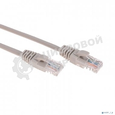 Патч-корд U/UTP Rexant cat.6, RJ45-RJ45, неэкранированный, 26AWG, LSZH, серый, 2 м