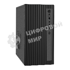Компьютерный корпус Minitower ExeGate BAA-303M (mATX, без БП, 2*USB, HD Audio, черный)