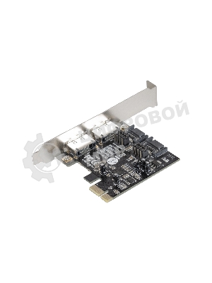 Контроллер ExeGate EXE-501 PCI-E 2.0, SATA3 6Gb/s, 2 int+2 ext (OEM)