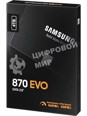 Накопитель SSD Samsung 4Tb 870 EVO, V-NAND, 2.5