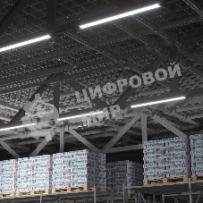 Светильник светодиодный Gauss IP40 1200x76x24мм 36W 3260lm 6500K WLF-2 сталь