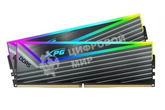 Оперативная память ADATA XPG CASTER, DDR5, 32Gb (2x16 Gb), 6000 MHz, CL30, DIMM, радиатор, ARGB, серый
