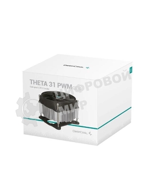 Кулер для процессора DEEPCOOL THETA 31 PWM 1700 черный/синий, 92 мм, алюминий/медь, 2400 об/мин, 30.3 дБ, 4 pin, 95 Вт, 66 мм