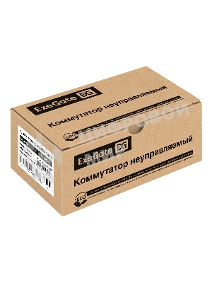 Коммутатор неуправляемый ExeGate EDES-1008C (8-портовый UTP 10/100Mbps, с функцией энергосбережения (Green Ethernet Technology), настольный/настенный)