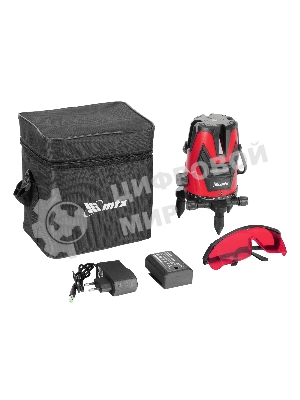 Лазерный уровень MTX MFL RED, 30 м, красный луч, акк. Li 2400 mAh, сумка, резьба 5/8