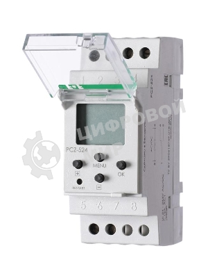 Реле времени PCZ-524 (24-264В AC/DC 16А 1перекл. контакт IP20) F&F EA02.002.004