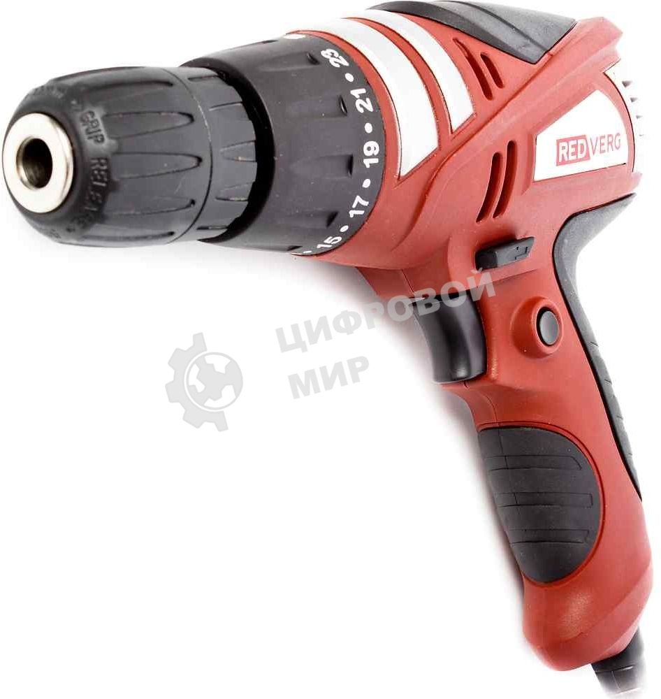 Дрель-шуруповерт RedVerg RD-SD320/1, 320 Вт, 15 Нм, щеточный