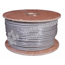 Кабель витая пара Rexant F/UTP, cat.5e, PVC, 25PR, 24AWG, INDOOR, SOLID, серый, 305м