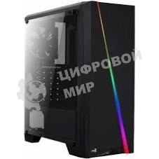 Компьютерный корпус Aerocool/Formula PGS-V Cylon , ATX, без БП, RGB подсветка, окно, картридер, 1x USB 3.0 + 2x USB 2.0, 1х12см вентилятор в комплекте