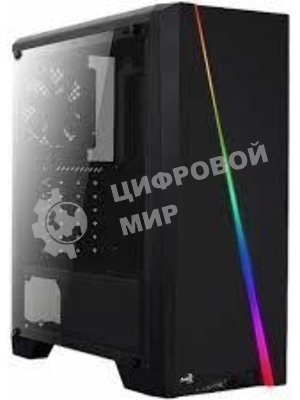 Компьютерный корпус Aerocool/Formula PGS-V Cylon , ATX, без БП, RGB подсветка, окно, картридер, 1x USB 3.0 + 2x USB 2.0, 1х12см вентилятор в комплекте