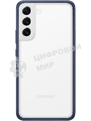 Чехол (клип-кейс) Samsung для Samsung Galaxy S22+ Frame Cover прозрачный/темно-синий (EF-MS906CNEGRU)