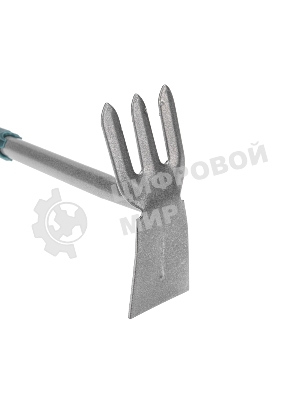 Мотыжка комбинированная 3 прямых зубца с металлической ручкой ЧЕТЫРЕ СЕЗОНА