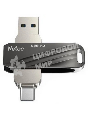 Флешка USB Netac US11 128Gb USB 3.0+TypeC Dual Flash
