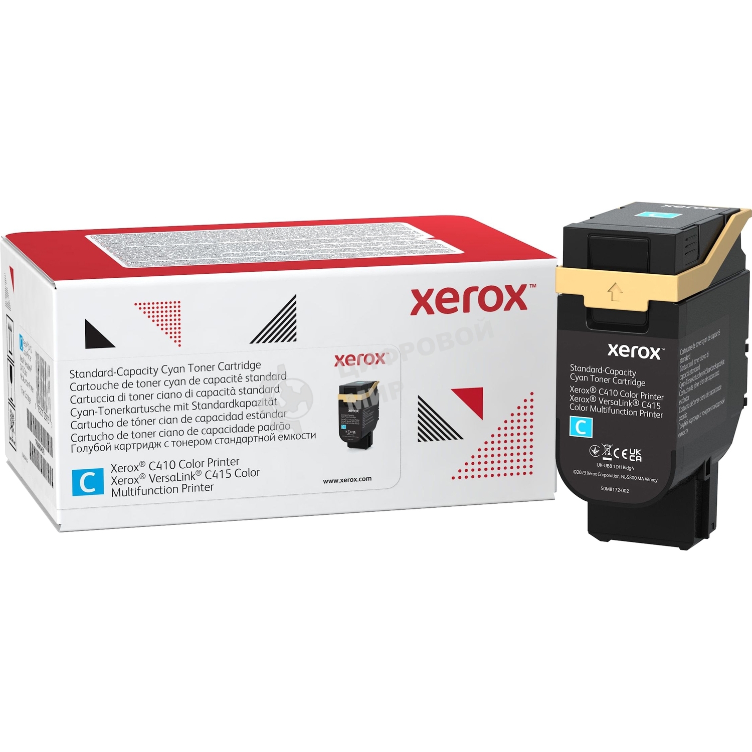 Картридж лазерный стандартный, синий Xerox VLC410/415 (2000 страниц)/Cyan Standard Capacity Toner Cartridge, Xerox VLC410/415 (2,000 Pages)