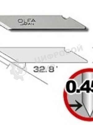 Лезвия для канцелярского ножа OLFA OL-KB 6 мм