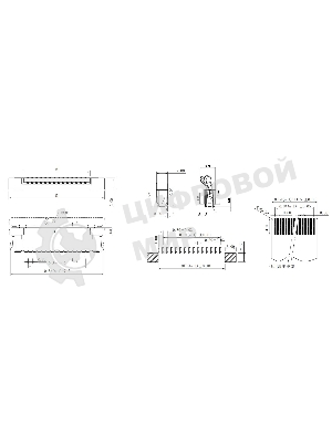 Разъем FPC Half Coverage Bottom Contact 0.8K-BX-10PWB 10 pin высота 2мм шаг 0,8мм