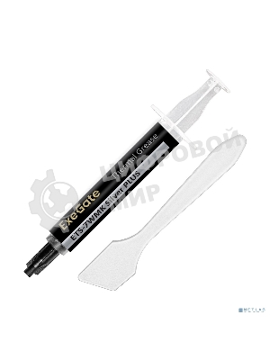 Термопаста ExeGate ETS-7WMK Silver PLUS (7,2 Вт/(м•К), 1.5г, шприц с лопаткой)