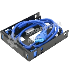 Панель с двумя портами USB 3.0 в слот 3.5 компьютерного корпуса и слот 2x2.5 CMU3-B3
