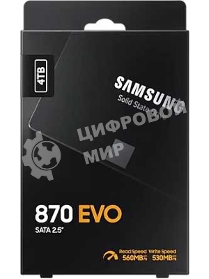 Накопитель SSD Samsung 4Tb 870 EVO, V-NAND, 2.5