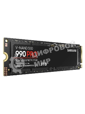 Накопитель SSD Samsung 990 PRO, 2Tb, PCIe 4.0 x4, M.2 2280, NVMe, R/W 7450/6900